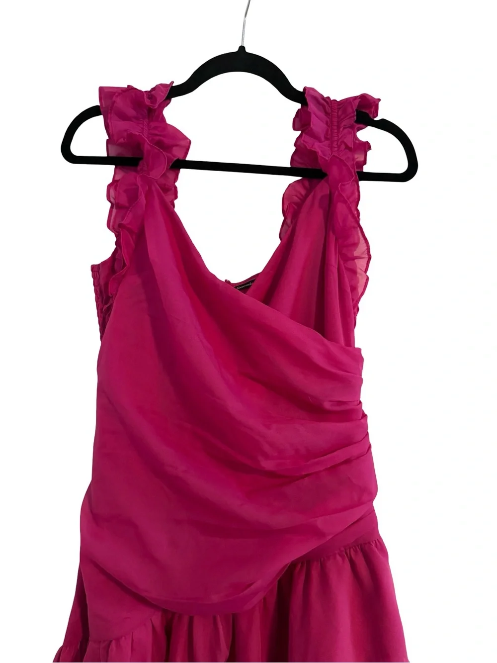 Abercrombie & Fitch Ruffle Strap High-Low Maxi Dress